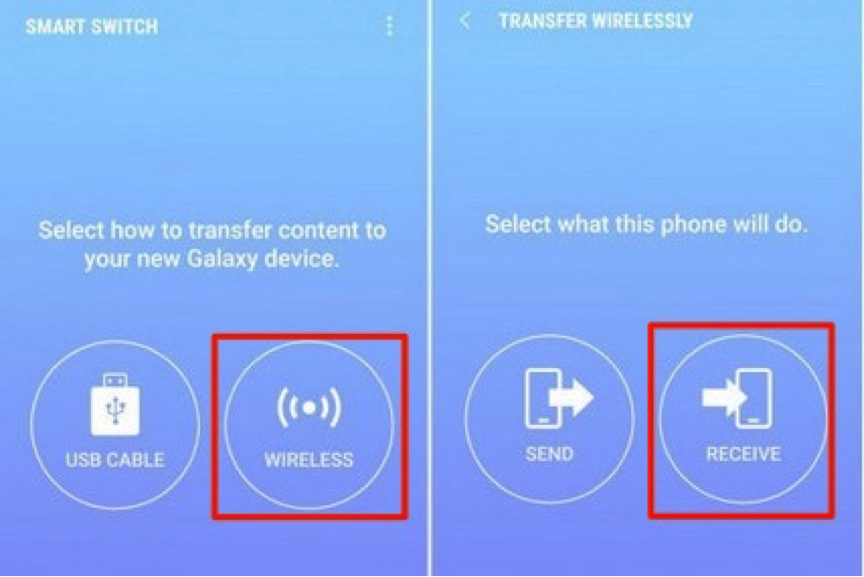 Как перенести данные из iCloud в Samsung с помощью Smart Switch - шаг 1