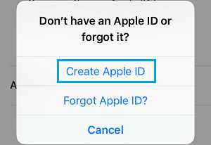 Создать Apple ID на iPhone