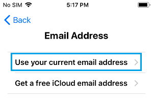 Используйте свой текущий адрес электронной почты для создания Apple ID