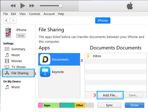 Добавить файл PowerPoint на iPhone или iPad