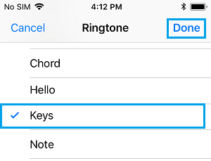 Установить рингтон для контакта на iPhone