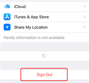 Выйдите из своего Apple ID на iPhone