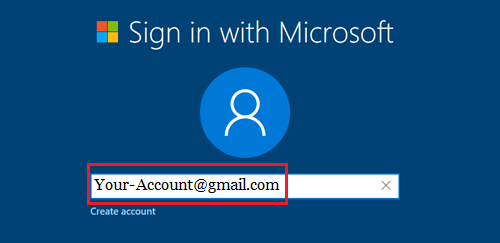 Войдите в систему с помощью экрана учетной записи Microsoft во время установки Windows 10