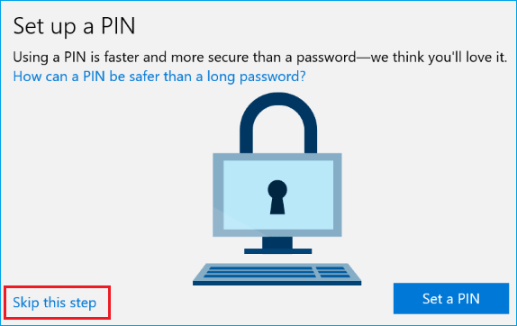 Настройте параметр PIN-кода в Windows 10