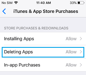 Включить или отключить удаление приложений на iPhone