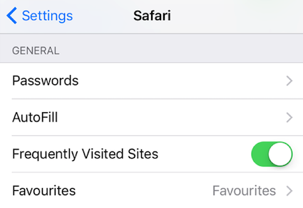 Доступ к разделу паролей в настройках Safari на вашем iPhone / iPad