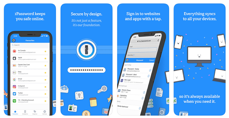 Лучший менеджер паролей для iPhone №4 - 1Password