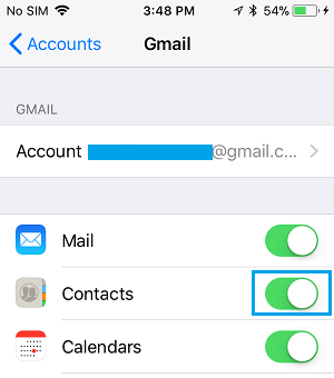 Синхронизация контактов iPhone с Gmail