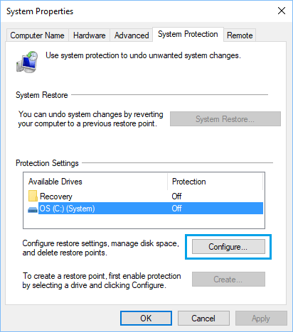 Настройка свойств системы в Windows 10