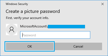 Введите пароль учетной записи Майкрософт 