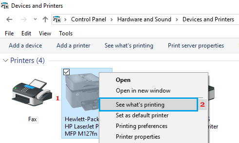 Узнайте, что такое параметр печати в Windows 10.