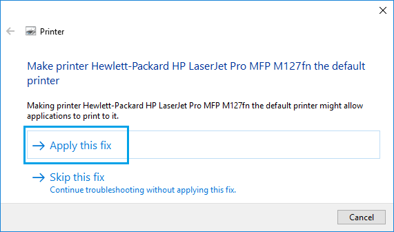 Примените предлагаемое решение проблемы с принтером в Windows 10