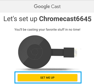 Давайте настроим экран Chromecast с помощью кнопки «Настроить меня»