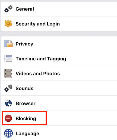 Как разблокировать кого-то на Facebook на устройстве — шаг 3