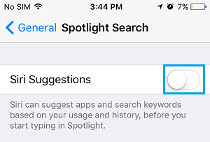 Предложения Siri и поиск Spotlight на iPhone