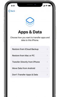 Перенос приложений и данных в новый iPhone
