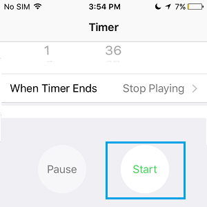 Запустить таймер на iPhone