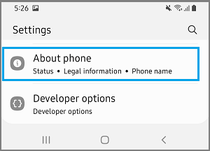 О вкладке «Телефон» на экране настроек Android