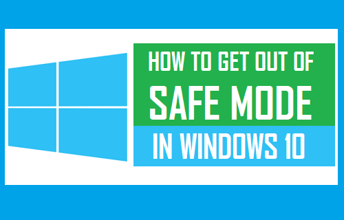 Выйти из безопасного режима в Windows 10