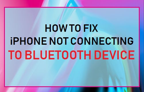 Исправить iPhone, не подключающийся к устройству Bluetooth