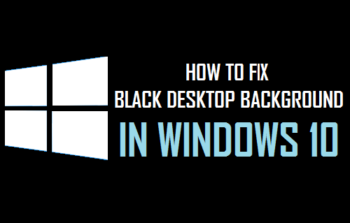 Исправить черный фон рабочего стола в Windows 10