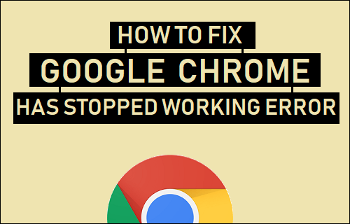 Исправить ошибку Google Chrome перестал работать