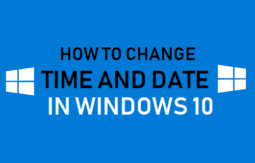 Изменить время и дату в Windows 10