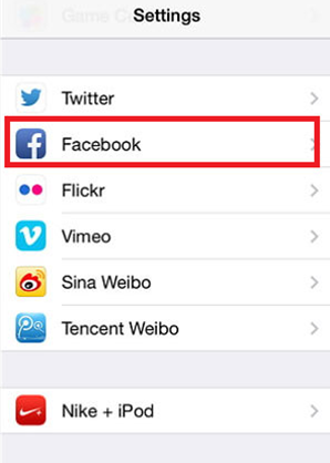 Синхронизация контактов Facebook с iPhone — шаг 3