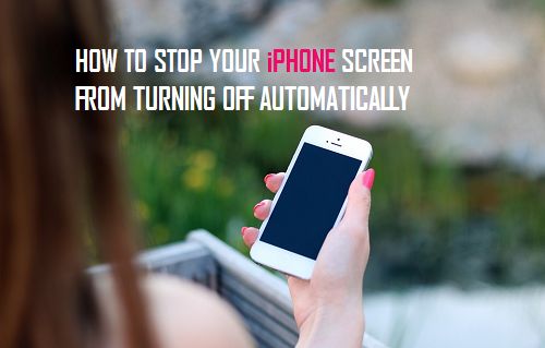 Остановить автоматическое отключение экрана iPhone