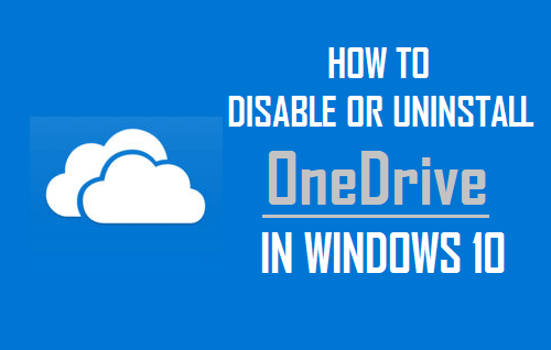 Отключить или удалить OneDrive в Windows 10