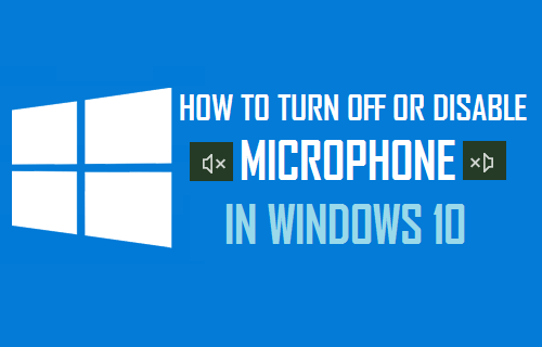 Отключить или отключить микрофон в Windows 10