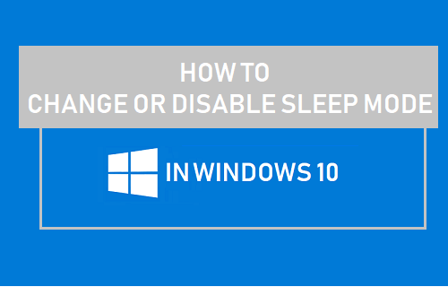 Как изменить или отключить спящий режим в Windows 10