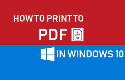 Печать в PDF в Windows 10