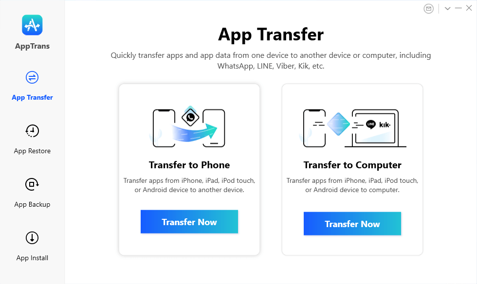 Зайдите в App Transfer и выберите Transfer to Phone.