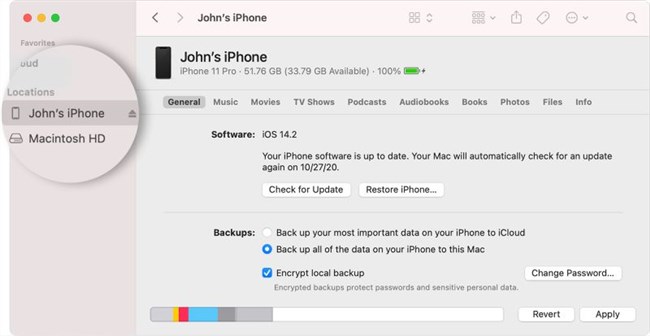 Сбросить iPhone для нового пользователя с iTunes