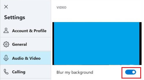 Размытие фона во время видеозвонков по Skype