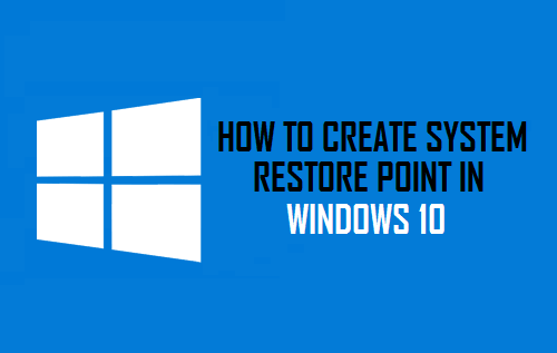 Создать точку восстановления системы в Windows 10