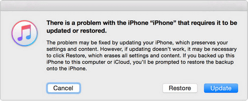 Восстановите или обновите iPhone с помощью iTunes