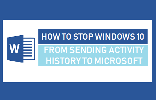 Остановить Windows 10 от отправки истории активности в Microsoft