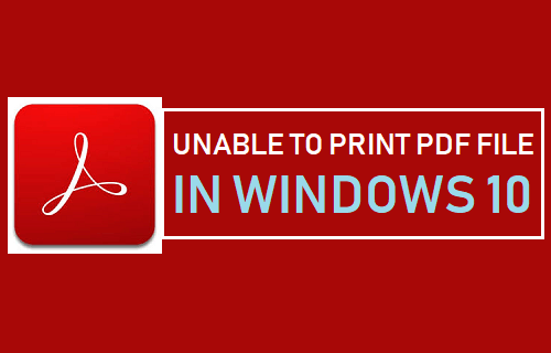 Невозможно распечатать PDF-файл в Windows 10