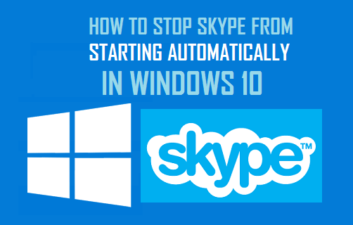 Запретить автоматический запуск Skype в Windows 10