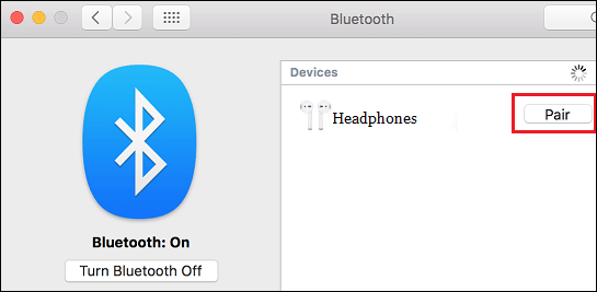 Сопряжение наушников Bluetooth с Mac